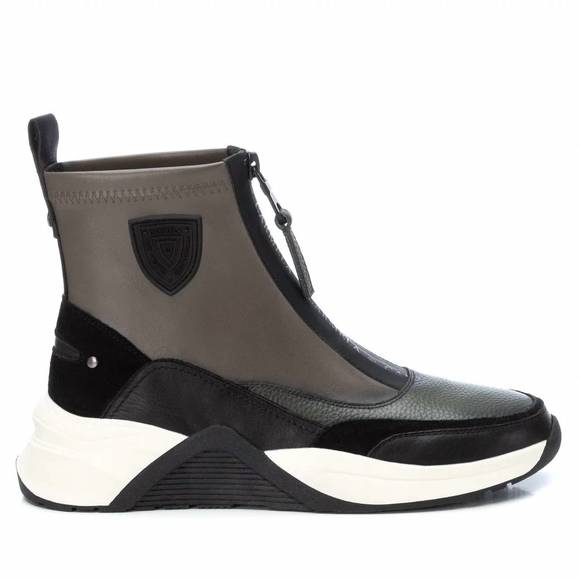 NEW XTI women's casual booties in khaki - Picture 2 of 4